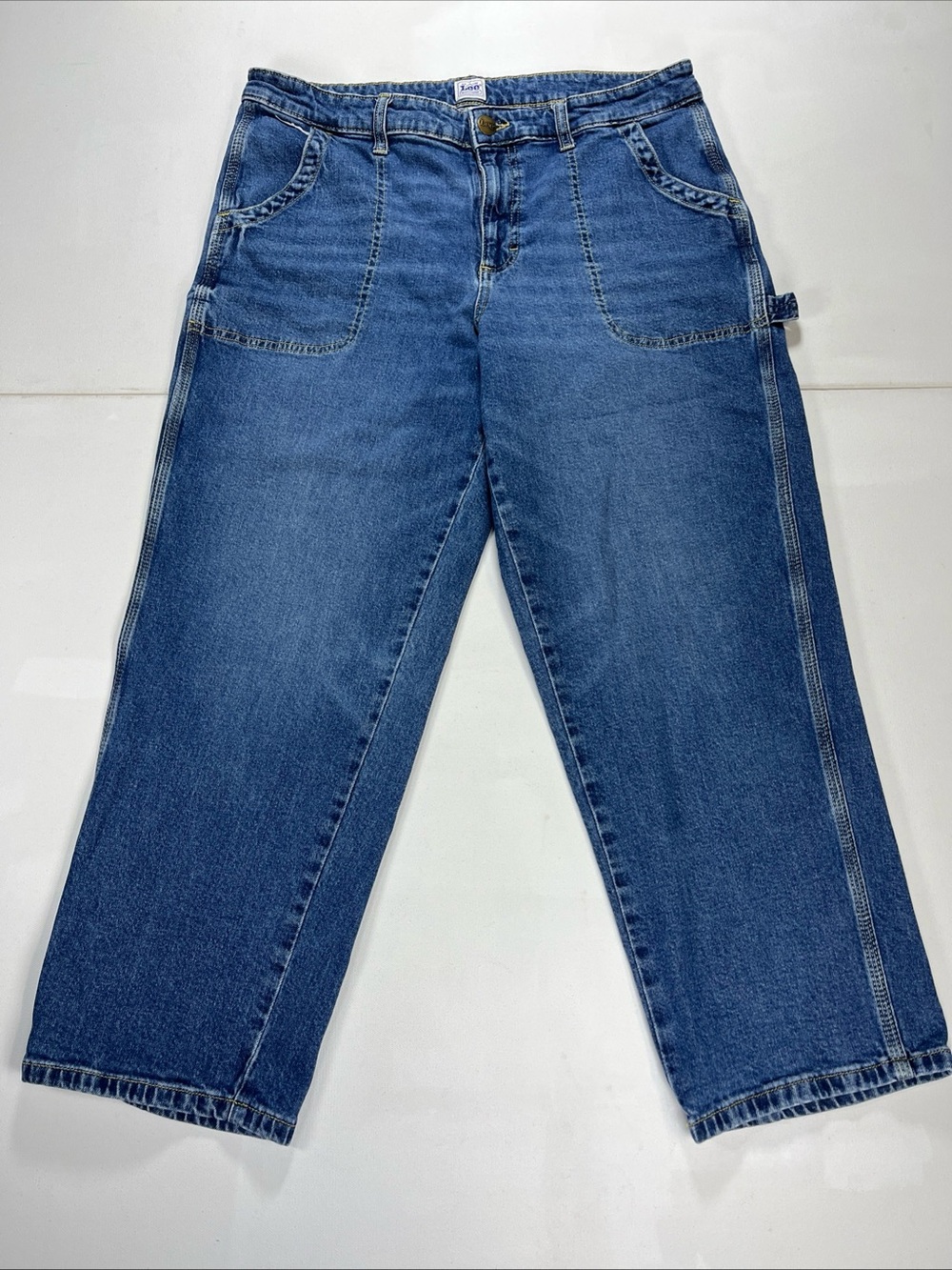 Lee Workwear Carpenter Jeans Pants Denim Blue 34” Waist Women’s Size 14